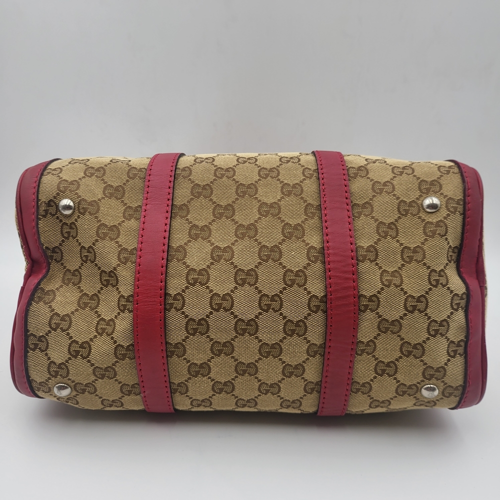 GUCCI Classic Monogram Canvas Joy Boston 30 Red, Authentic.. - Picture 6 of 16